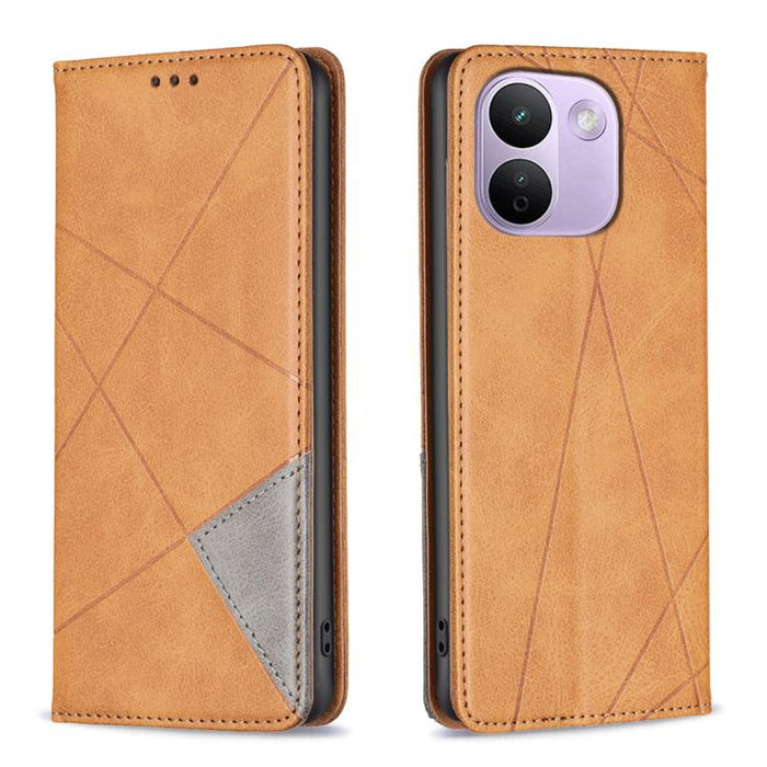 Funda de cuero magnética para teléfono con textura de rombos, For Redmi K90 Max 5G, For Redmi A7 Pro 171mm / Poco C85x 5G, For Redmi 15a 5G, For Redmi Tubo 5 Max / Poco X8 Pro Max, For Redmi Tubo 5 / Poco X8 Pro 5G, For Redmi Note 15 5G Global 164mm   ...