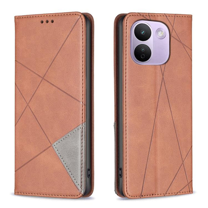 Funda de cuero magnética para teléfono con textura de rombos, For Redmi K90 Max 5G, For Redmi A7 Pro 171mm / Poco C85x 5G, For Redmi 15a 5G, For Redmi Tubo 5 Max / Poco X8 Pro Max, For Redmi Tubo 5 / Poco X8 Pro 5G, For Redmi Note 15 5G Global 164mm   ...