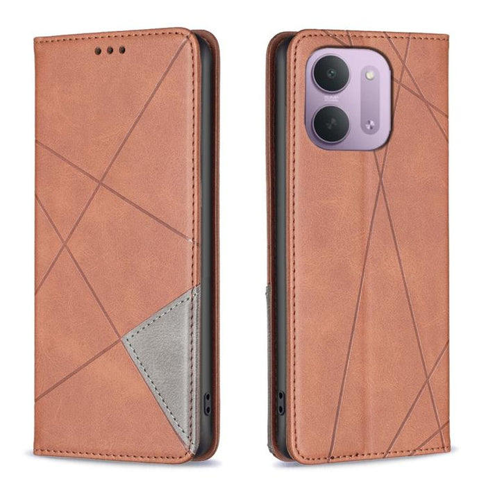 Funda de cuero magnética para teléfono con textura de rombos, For Redmi K90 Max 5G, For Redmi A7 Pro 171mm / Poco C85x 5G, For Redmi 15a 5G, For Redmi Tubo 5 Max / Poco X8 Pro Max, For Redmi Tubo 5 / Poco X8 Pro 5G, For Redmi Note 15 5G Global 164mm   ...