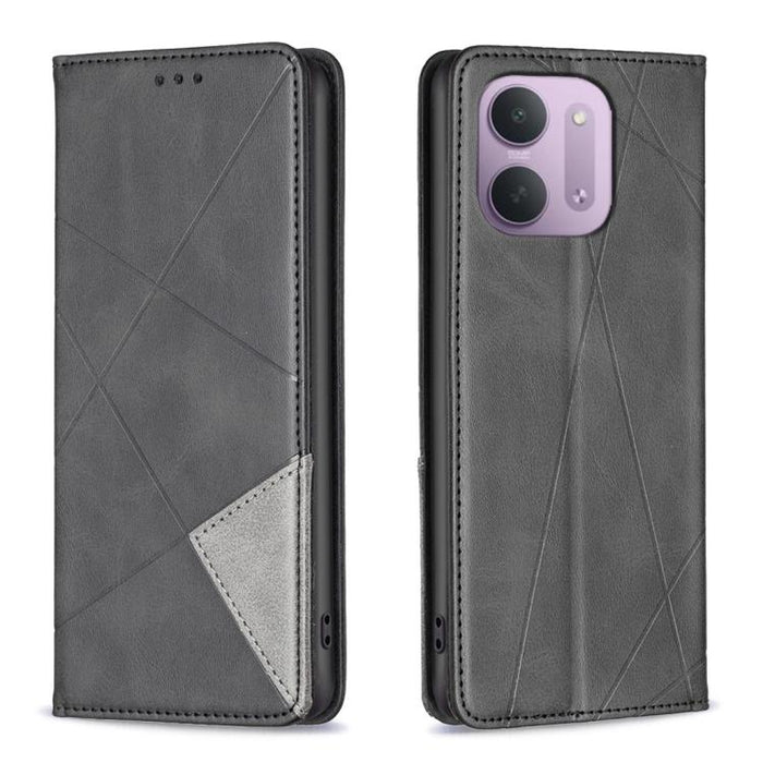 Funda de cuero magnética para teléfono con textura de rombos, For Redmi K90 Max 5G, For Redmi A7 Pro 171mm / Poco C85x 5G, For Redmi 15a 5G, For Redmi Tubo 5 Max / Poco X8 Pro Max, For Redmi Tubo 5 / Poco X8 Pro 5G, For Redmi Note 15 5G Global 164mm   ...