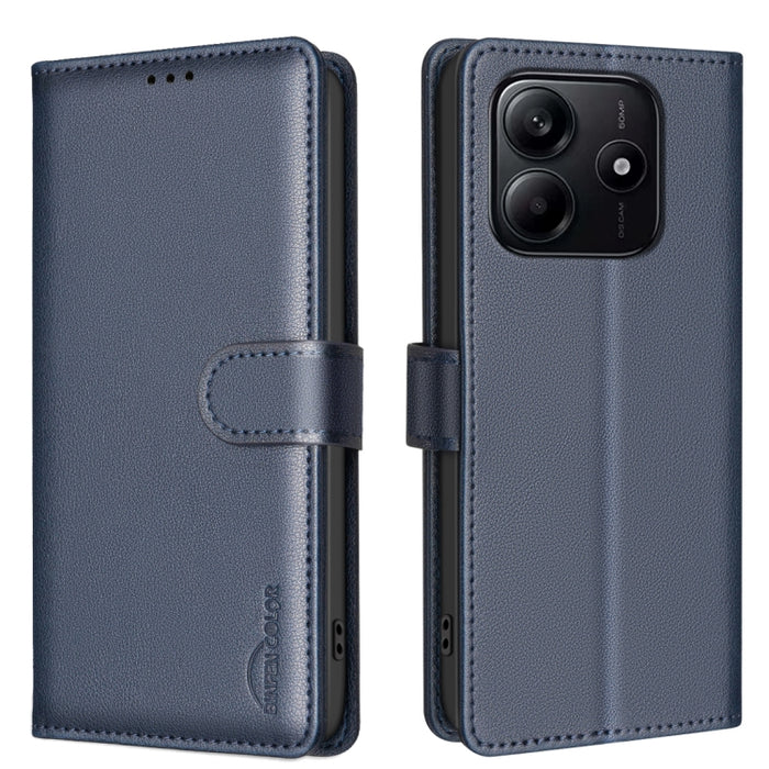 Funda de cuero antirrobo para teléfono con textura de lichi y RFID, For Redmi K90 Max 5G, For Redmi A7 Pro 171mm / Poco C85x 5G, For Redmi 15a 5G, For Redmi Tubo 5 Max / Poco X8 Pro Max, For Redmi Tubo 5 / Poco X8 Pro 5G, For Redmi Note 15 5G Global 16...