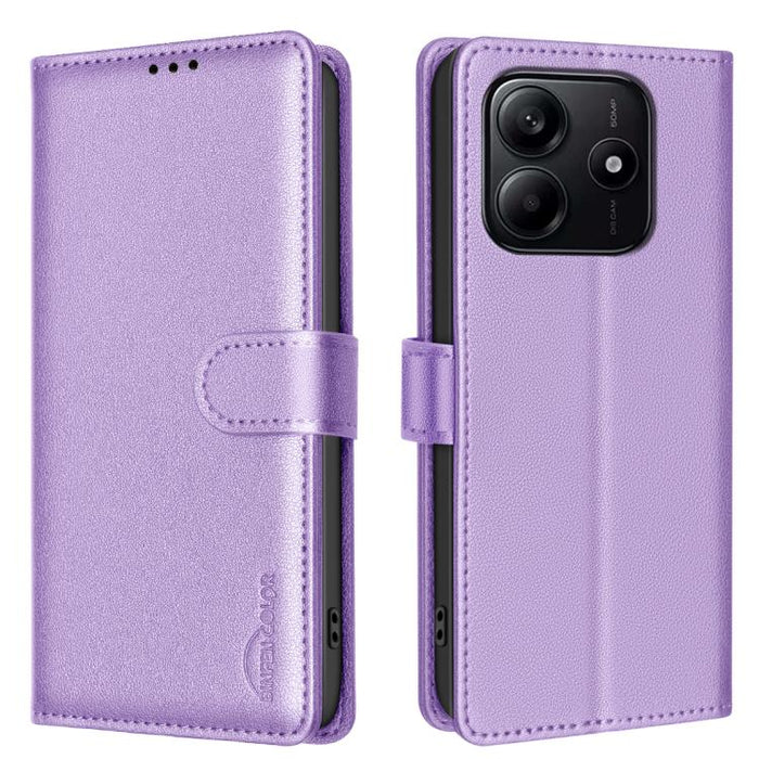 Funda de cuero antirrobo para teléfono con textura de lichi y RFID, For Redmi K90 Max 5G, For Redmi A7 Pro 171mm / Poco C85x 5G, For Redmi 15a 5G, For Redmi Tubo 5 Max / Poco X8 Pro Max, For Redmi Tubo 5 / Poco X8 Pro 5G, For Redmi Note 15 5G Global 16...