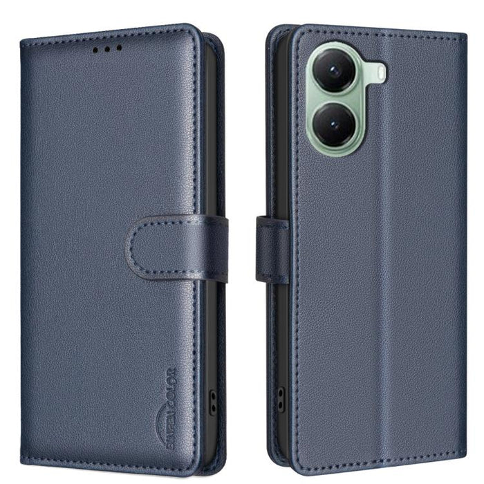 Funda de cuero antirrobo para teléfono con textura de lichi y RFID, For Redmi K90 Max 5G, For Redmi A7 Pro 171mm / Poco C85x 5G, For Redmi 15a 5G, For Redmi Tubo 5 Max / Poco X8 Pro Max, For Redmi Tubo 5 / Poco X8 Pro 5G, For Redmi Note 15 5G Global 16...