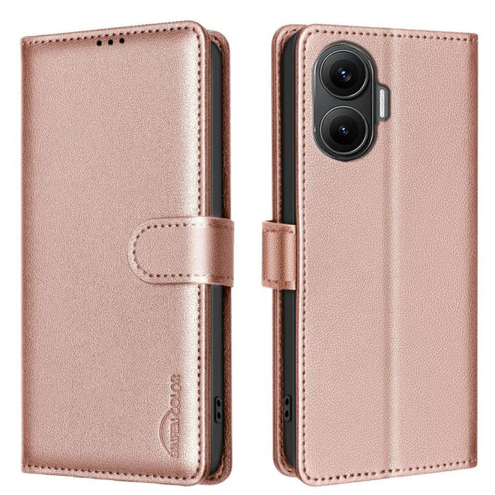 Funda de cuero antirrobo para teléfono con textura de lichi y RFID, For Redmi K90 Max 5G, For Redmi A7 Pro 171mm / Poco C85x 5G, For Redmi 15a 5G, For Redmi Tubo 5 Max / Poco X8 Pro Max, For Redmi Tubo 5 / Poco X8 Pro 5G, For Redmi Note 15 5G Global 16...