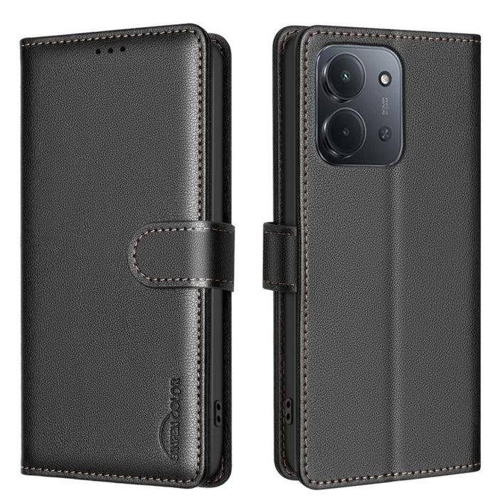 Funda de cuero antirrobo para teléfono con textura de lichi y RFID, For Redmi K90 Max 5G, For Redmi A7 Pro 171mm / Poco C85x 5G, For Redmi 15a 5G, For Redmi Tubo 5 Max / Poco X8 Pro Max, For Redmi Tubo 5 / Poco X8 Pro 5G, For Redmi Note 15 5G Global 16...