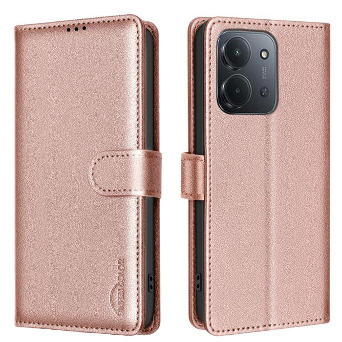 Funda de cuero antirrobo para teléfono con textura de lichi y RFID, For Redmi K90 Max 5G, For Redmi A7 Pro 171mm / Poco C85x 5G, For Redmi 15a 5G, For Redmi Tubo 5 Max / Poco X8 Pro Max, For Redmi Tubo 5 / Poco X8 Pro 5G, For Redmi Note 15 5G Global 16...