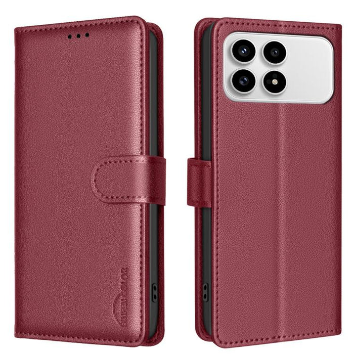 Funda de cuero antirrobo para teléfono con textura de lichi y RFID, For Redmi K90 Max 5G, For Redmi A7 Pro 171mm / Poco C85x 5G, For Redmi 15a 5G, For Redmi Tubo 5 Max / Poco X8 Pro Max, For Redmi Tubo 5 / Poco X8 Pro 5G, For Redmi Note 15 5G Global 16...