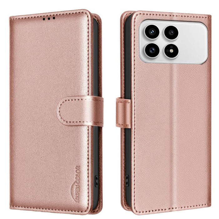 Funda de cuero antirrobo para teléfono con textura de lichi y RFID, For Redmi K90 Max 5G, For Redmi A7 Pro 171mm / Poco C85x 5G, For Redmi 15a 5G, For Redmi Tubo 5 Max / Poco X8 Pro Max, For Redmi Tubo 5 / Poco X8 Pro 5G, For Redmi Note 15 5G Global 16...