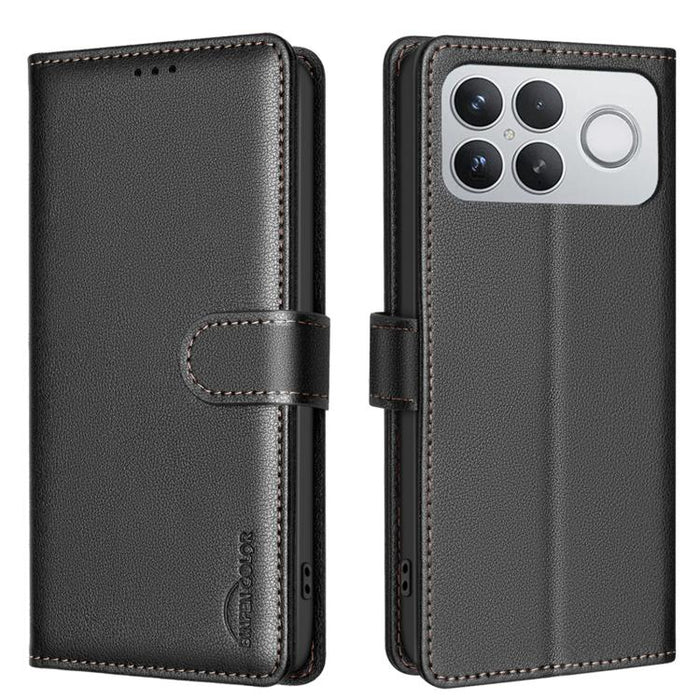 Funda de cuero antirrobo para teléfono con textura de lichi y RFID, For Redmi K90 Max 5G, For Redmi A7 Pro 171mm / Poco C85x 5G, For Redmi 15a 5G, For Redmi Tubo 5 Max / Poco X8 Pro Max, For Redmi Tubo 5 / Poco X8 Pro 5G, For Redmi Note 15 5G Global 16...