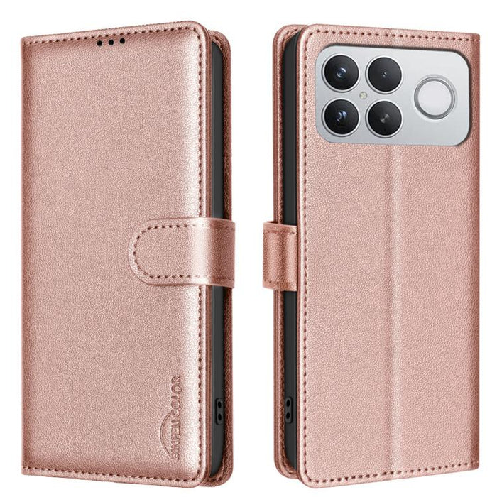 Funda de cuero antirrobo para teléfono con textura de lichi y RFID, For Redmi K90 Max 5G, For Redmi A7 Pro 171mm / Poco C85x 5G, For Redmi 15a 5G, For Redmi Tubo 5 Max / Poco X8 Pro Max, For Redmi Tubo 5 / Poco X8 Pro 5G, For Redmi Note 15 5G Global 16...