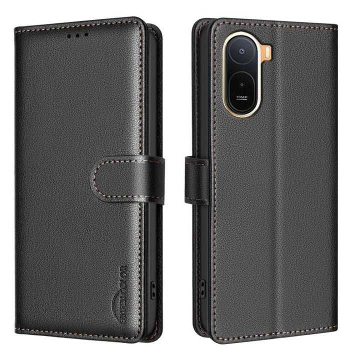 Funda de cuero antirrobo para teléfono con textura de lichi y RFID, For Redmi K90 Max 5G, For Redmi A7 Pro 171mm / Poco C85x 5G, For Redmi 15a 5G, For Redmi Tubo 5 Max / Poco X8 Pro Max, For Redmi Tubo 5 / Poco X8 Pro 5G, For Redmi Note 15 5G Global 16...