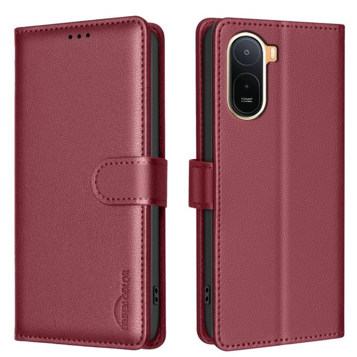 Funda de cuero antirrobo para teléfono con textura de lichi y RFID, For Redmi K90 Max 5G, For Redmi A7 Pro 171mm / Poco C85x 5G, For Redmi 15a 5G, For Redmi Tubo 5 Max / Poco X8 Pro Max, For Redmi Tubo 5 / Poco X8 Pro 5G, For Redmi Note 15 5G Global 16...