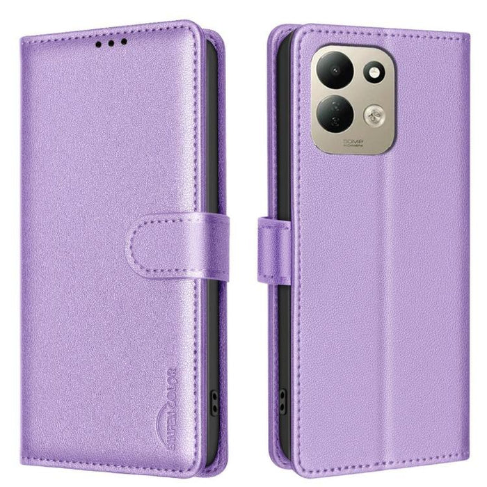Funda de cuero antirrobo para teléfono con textura de lichi y RFID, For Redmi 15C 5G/4G Global 171/Poco C85 4G, For Redmi Note 17 Pro 5G Global 163mm, For Redmi Note 17 Pro+ 5G Global 163mm, For Redmi K90 Pro Max/K100 Pro Max                           ...