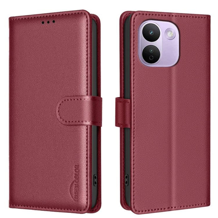 Funda de cuero antirrobo para teléfono con textura de lichi y RFID, For Redmi 15C 5G/4G Global 171/Poco C85 4G, For Redmi Note 17 Pro 5G Global 163mm, For Redmi Note 17 Pro+ 5G Global 163mm, For Redmi K90 Pro Max/K100 Pro Max                           ...