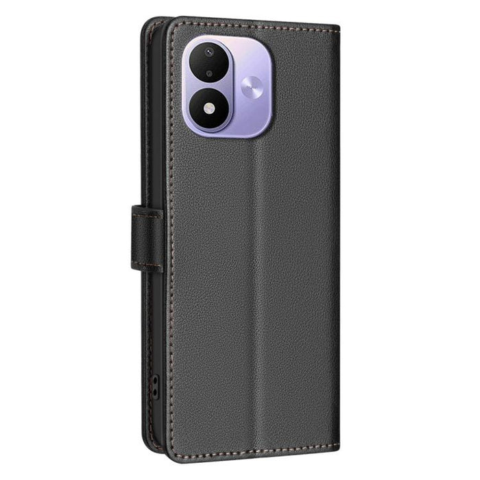 Funda de cuero antirrobo para teléfono con textura de lichi y RFID, For Redmi 15C 5G/4G Global 171/Poco C85 4G, For Redmi Note 17 Pro 5G Global 163mm, For Redmi Note 17 Pro+ 5G Global 163mm, For Redmi K90 Pro Max/K100 Pro Max                           ...