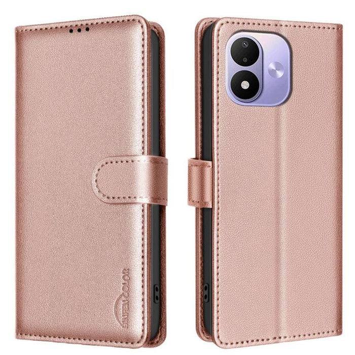 Funda de cuero antirrobo para teléfono con textura de lichi y RFID, For Redmi 15C 5G/4G Global 171/Poco C85 4G, For Redmi Note 17 Pro 5G Global 163mm, For Redmi Note 17 Pro+ 5G Global 163mm, For Redmi K90 Pro Max/K100 Pro Max                           ...