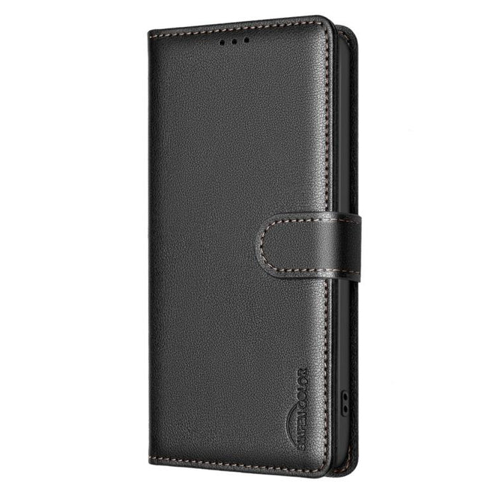 Funda de cuero antirrobo para teléfono con textura de lichi y RFID, For Redmi 15C 5G/4G Global 171/Poco C85 4G, For Redmi Note 17 Pro 5G Global 163mm, For Redmi Note 17 Pro+ 5G Global 163mm, For Redmi K90 Pro Max/K100 Pro Max                           ...