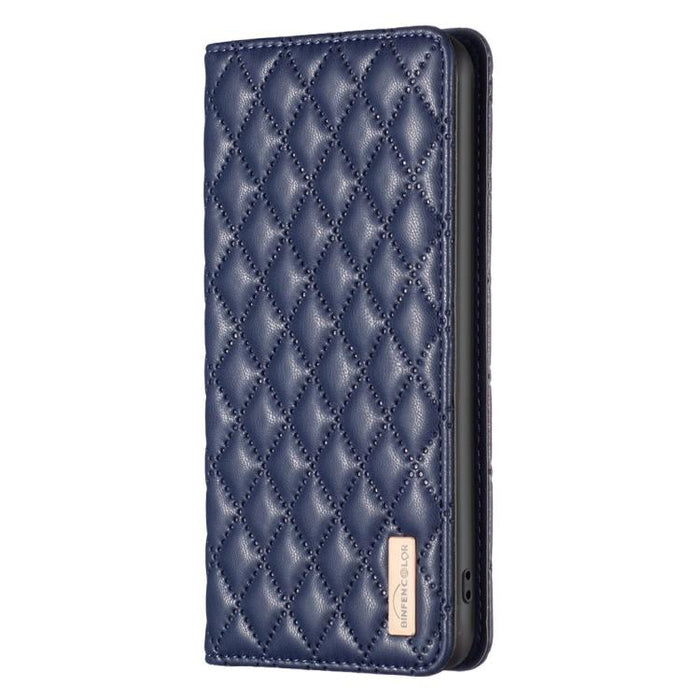 Funda para teléfono con tapa de cuero magnética con diseño de entramado de diamantes, For Redmi K90 Max 5G, For Redmi Note 14 Pro 4G, For Redmi Note 14 4G 163.25mm, For Redmi Note 14 5G, For Redmi Note 14 Pro 5G / Note 14 Pro+ 5G, For Redmi 14C 4G