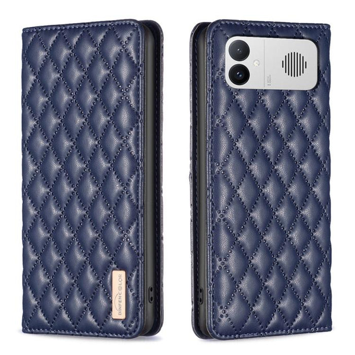 Funda para teléfono con tapa de cuero magnética con diseño de entramado de diamantes, For Redmi K90 Max 5G, For Redmi Note 14 Pro 4G, For Redmi Note 14 4G 163.25mm, For Redmi Note 14 5G, For Redmi Note 14 Pro 5G / Note 14 Pro+ 5G, For Redmi 14C 4G