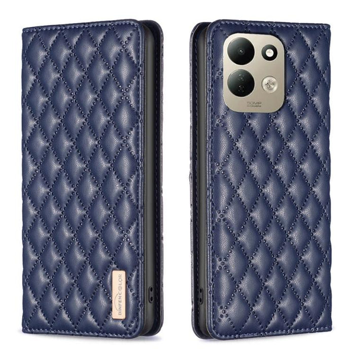 Funda para teléfono con tapa de cuero magnética con diseño de entramado de diamantes, For Redmi K90 Max 5G, For Redmi Note 14 Pro 4G, For Redmi Note 14 4G 163.25mm, For Redmi Note 14 5G, For Redmi Note 14 Pro 5G / Note 14 Pro+ 5G, For Redmi 14C 4G
