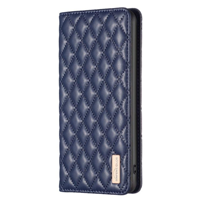 Funda para teléfono con tapa de cuero magnética con diseño de entramado de diamantes, For Redmi K90 Max 5G, For Redmi Note 14 Pro 4G, For Redmi Note 14 4G 163.25mm, For Redmi Note 14 5G, For Redmi Note 14 Pro 5G / Note 14 Pro+ 5G, For Redmi 14C 4G