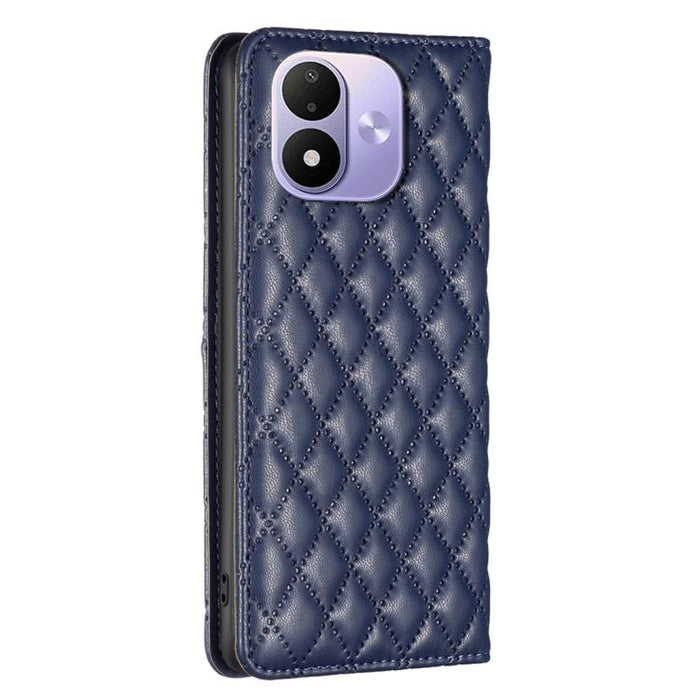 Funda para teléfono con tapa de cuero magnética con diseño de entramado de diamantes, For Redmi K90 Max 5G, For Redmi Note 14 Pro 4G, For Redmi Note 14 4G 163.25mm, For Redmi Note 14 5G, For Redmi Note 14 Pro 5G / Note 14 Pro+ 5G, For Redmi 14C 4G