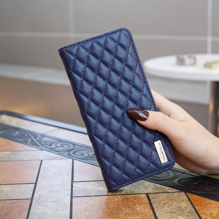 Funda para teléfono con tapa de cuero magnética con diseño de entramado de diamantes, For Redmi K90 Max 5G, For Redmi Note 14 Pro 4G, For Redmi Note 14 4G 163.25mm, For Redmi Note 14 5G, For Redmi Note 14 Pro 5G / Note 14 Pro+ 5G, For Redmi 14C 4G