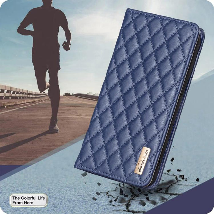 Funda para teléfono con tapa de cuero magnética con diseño de entramado de diamantes, For Redmi K90 Max 5G, For Redmi Note 14 Pro 4G, For Redmi Note 14 4G 163.25mm, For Redmi Note 14 5G, For Redmi Note 14 Pro 5G / Note 14 Pro+ 5G, For Redmi 14C 4G