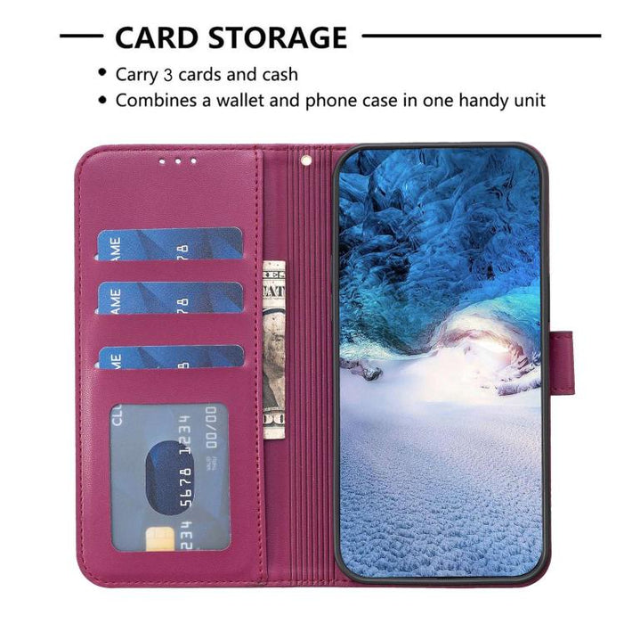 Funda para teléfono de piel con relieve de cuatro hojas, For Redmi K90 Max 5G, For Redmi Note 14 Pro 4G, For Redmi Note 14 4G 163.25mm, For Redmi Note 14 5G, For Redmi Note 14 Pro 5G / Note 14 Pro+ 5G, For Redmi 14C 4G