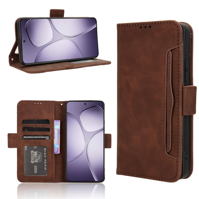 Funda de cuero para teléfono con ranuras para tarjetas y textura de piel de becerro, For Redmi K80 Ultra, For Redmi A5 4G 173.3mm, For Redmi Note 14 4G 164.84mm EU Version, For Redmi Turbo 4 Pro 5G, For Redmi K80 / K80 Pro, For Redmi Note 14 Pro 4G    ...