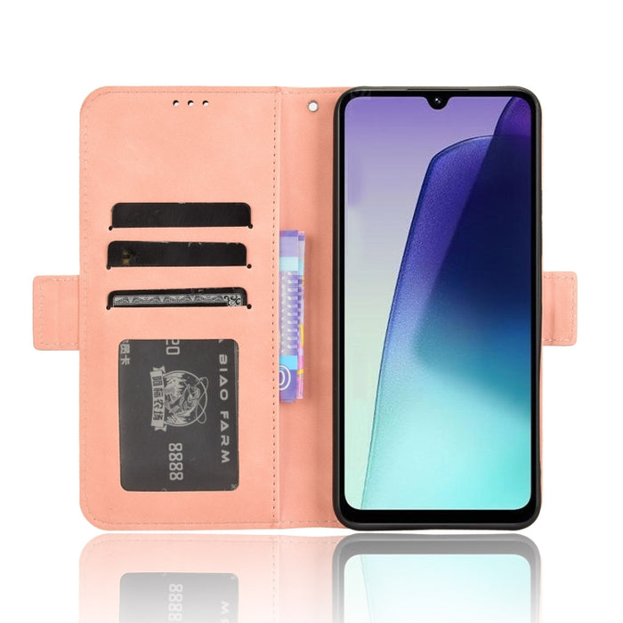 Funda de cuero para teléfono con ranuras para tarjetas y textura de piel de becerro, For Redmi A7 Pro 171mm / Poco C85x 5G, For Redmi 15a 5G / R70 5G / R70m 5G, For Redmi Turbo 5 Max 5G / Poco X8 Pro Max, For Redmi Turbo 5 5G / Poco X8 Pro             ...