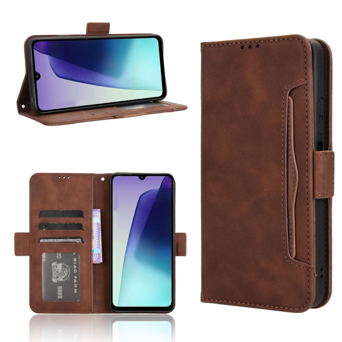 Funda de cuero para teléfono con ranuras para tarjetas y textura de piel de becerro, For Redmi K80 Ultra, For Redmi A5 4G 173.3mm, For Redmi Note 14 4G 164.84mm EU Version, For Redmi Turbo 4 Pro 5G, For Redmi K80 / K80 Pro, For Redmi Note 14 Pro 4G    ...