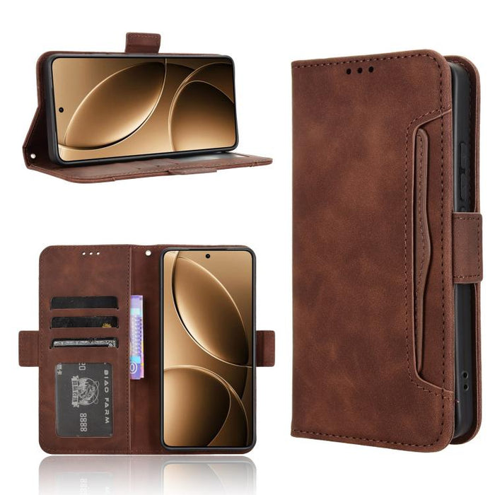 Funda de cuero para teléfono con ranuras para tarjetas y textura de piel de becerro, For Redmi K80 Ultra, For Redmi A5 4G 173.3mm, For Redmi Note 14 4G 164.84mm EU Version, For Redmi Turbo 4 Pro 5G, For Redmi K80 / K80 Pro, For Redmi Note 14 Pro 4G    ...