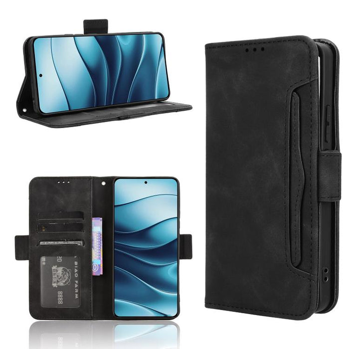 Funda de cuero para teléfono con ranuras para tarjetas y textura de piel de becerro, For Redmi K80 Ultra, For Redmi A5 4G 173.3mm, For Redmi Note 14 4G 164.84mm EU Version, For Redmi Turbo 4 Pro 5G, For Redmi K80 / K80 Pro, For Redmi Note 14 Pro 4G    ...