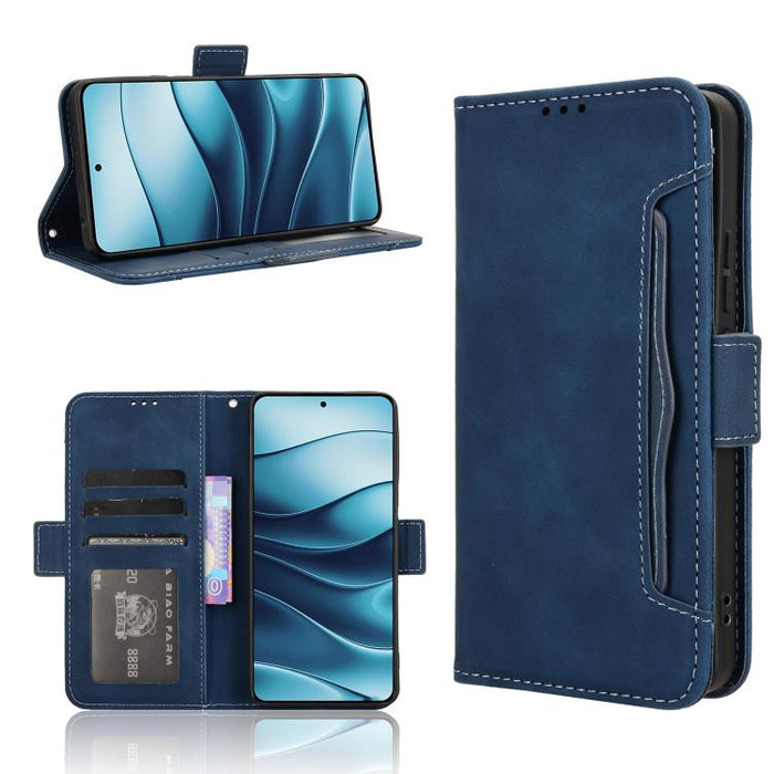 Funda de cuero para teléfono con ranuras para tarjetas y textura de piel de becerro, For Redmi K80 Ultra, For Redmi A5 4G 173.3mm, For Redmi Note 14 4G 164.84mm EU Version, For Redmi Turbo 4 Pro 5G, For Redmi K80 / K80 Pro, For Redmi Note 14 Pro 4G    ...