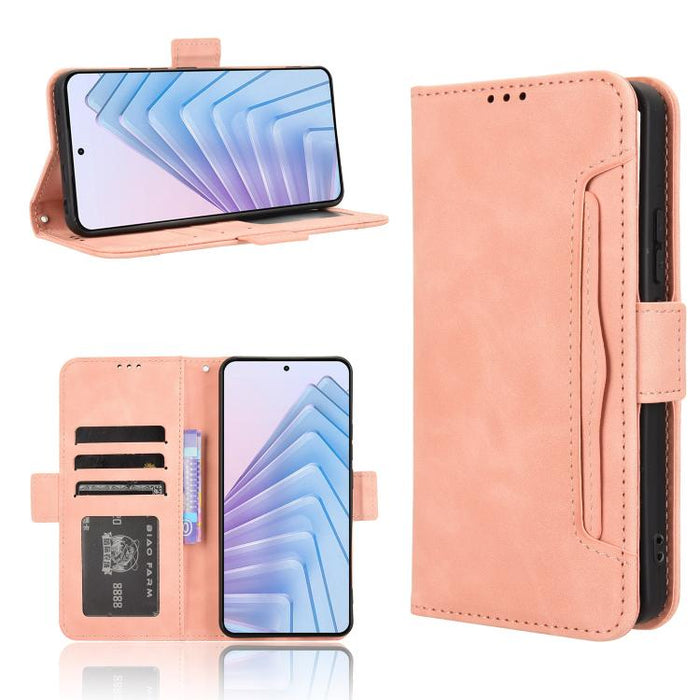 Funda de cuero para teléfono con ranuras para tarjetas y textura de piel de becerro, For Redmi K80 Ultra, For Redmi A5 4G 173.3mm, For Redmi Note 14 4G 164.84mm EU Version, For Redmi Turbo 4 Pro 5G, For Redmi K80 / K80 Pro, For Redmi Note 14 Pro 4G    ...