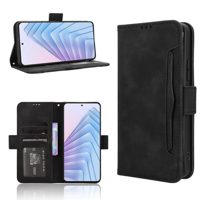 Funda de cuero para teléfono con ranuras para tarjetas y textura de piel de becerro, For Redmi K80 Ultra, For Redmi A5 4G 173.3mm, For Redmi Note 14 4G 164.84mm EU Version, For Redmi Turbo 4 Pro 5G, For Redmi K80 / K80 Pro, For Redmi Note 14 Pro 4G    ...