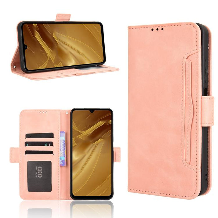 Funda de cuero para teléfono con ranuras para tarjetas y textura de piel de becerro, For Redmi K80 Ultra, For Redmi A5 4G 173.3mm, For Redmi Note 14 4G 164.84mm EU Version, For Redmi Turbo 4 Pro 5G, For Redmi K80 / K80 Pro, For Redmi Note 14 Pro 4G    ...