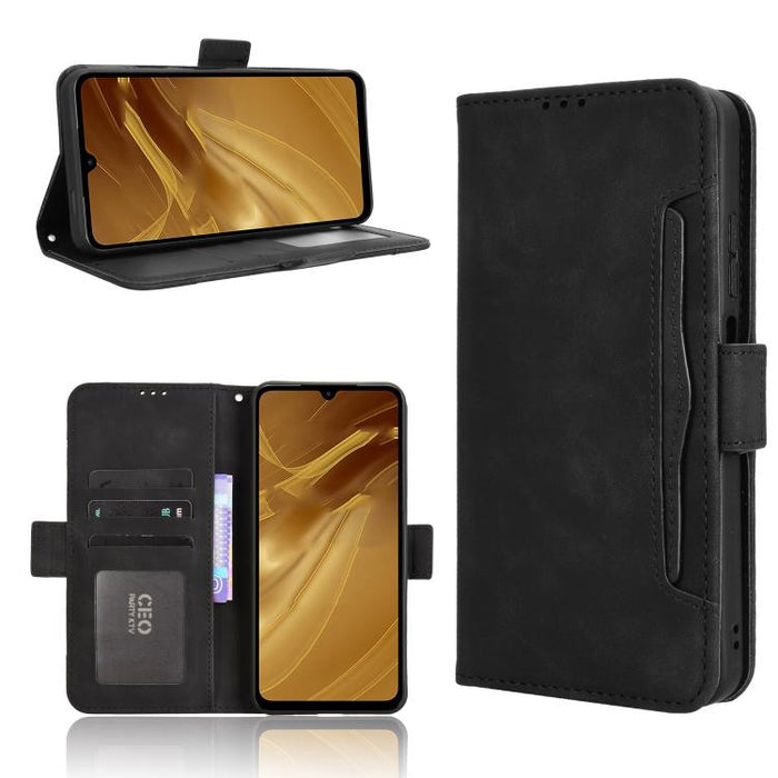 Funda de cuero para teléfono con ranuras para tarjetas y textura de piel de becerro, For Redmi K80 Ultra, For Redmi A5 4G 173.3mm, For Redmi Note 14 4G 164.84mm EU Version, For Redmi Turbo 4 Pro 5G, For Redmi K80 / K80 Pro, For Redmi Note 14 Pro 4G    ...