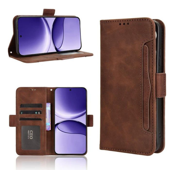Funda de cuero para teléfono con ranuras para tarjetas y textura de piel de becerro, For Redmi K80 Ultra, For Redmi A5 4G 173.3mm, For Redmi Note 14 4G 164.84mm EU Version, For Redmi Turbo 4 Pro 5G, For Redmi K80 / K80 Pro, For Redmi Note 14 Pro 4G    ...