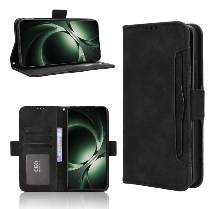 Funda de cuero para teléfono con ranuras para tarjetas y textura de piel de becerro, For Redmi K80 Ultra, For Redmi A5 4G 173.3mm, For Redmi Note 14 4G 164.84mm EU Version, For Redmi Turbo 4 Pro 5G, For Redmi K80 / K80 Pro, For Redmi Note 14 Pro 4G    ...