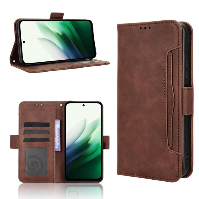 Funda de cuero para teléfono con ranuras para tarjetas y textura de piel de becerro, For Redmi A7 Pro 171mm / Poco C85x 5G, For Redmi 15a 5G / R70 5G / R70m 5G, For Redmi Turbo 5 Max 5G / Poco X8 Pro Max, For Redmi Turbo 5 5G / Poco X8 Pro             ...