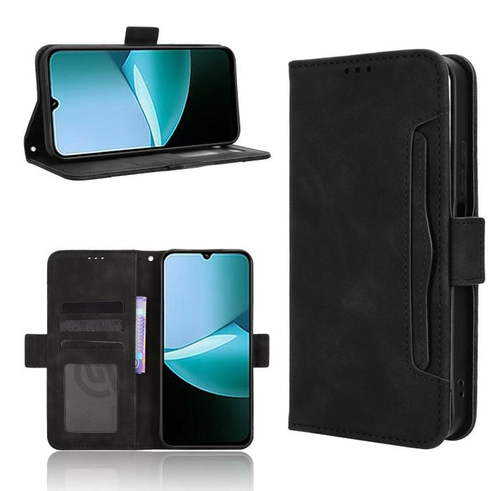 Funda de cuero para teléfono con ranuras para tarjetas y textura de piel de becerro, For Redmi A7 Pro 171mm / Poco C85x 5G, For Redmi 15a 5G / R70 5G / R70m 5G, For Redmi Turbo 5 Max 5G / Poco X8 Pro Max, For Redmi Turbo 5 5G / Poco X8 Pro             ...