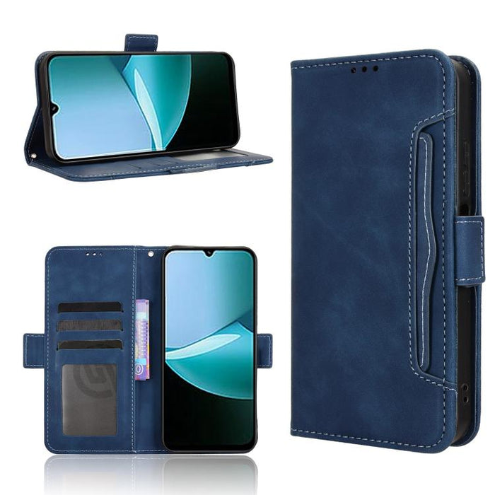 Funda de cuero para teléfono con ranuras para tarjetas y textura de piel de becerro, For Redmi A7 Pro 171mm / Poco C85x 5G, For Redmi 15a 5G / R70 5G / R70m 5G, For Redmi Turbo 5 Max 5G / Poco X8 Pro Max, For Redmi Turbo 5 5G / Poco X8 Pro             ...