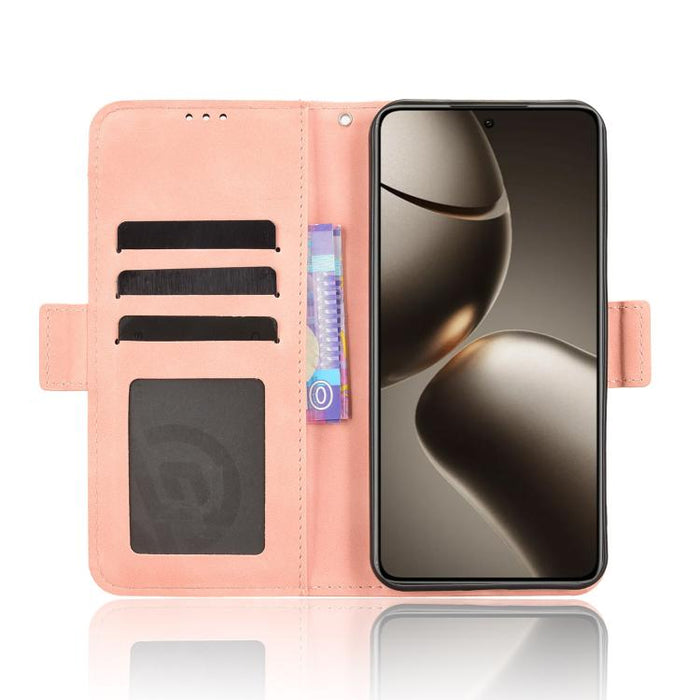 Funda de cuero para teléfono con ranuras para tarjetas y textura de piel de becerro, For Redmi K80 Ultra, For Redmi A5 4G 173.3mm, For Redmi Note 14 4G 164.84mm EU Version, For Redmi Turbo 4 Pro 5G, For Redmi K80 / K80 Pro, For Redmi Note 14 Pro 4G    ...