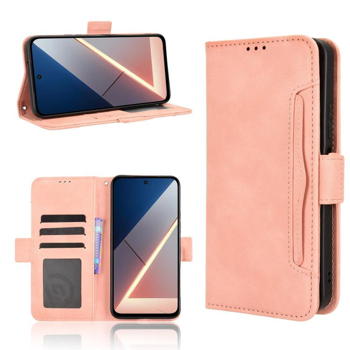 Funda de cuero para teléfono con ranuras para tarjetas y textura de piel de becerro, For Redmi A7 Pro 171mm / Poco C85x 5G, For Redmi 15a 5G / R70 5G / R70m 5G, For Redmi Turbo 5 Max 5G / Poco X8 Pro Max, For Redmi Turbo 5 5G / Poco X8 Pro             ...