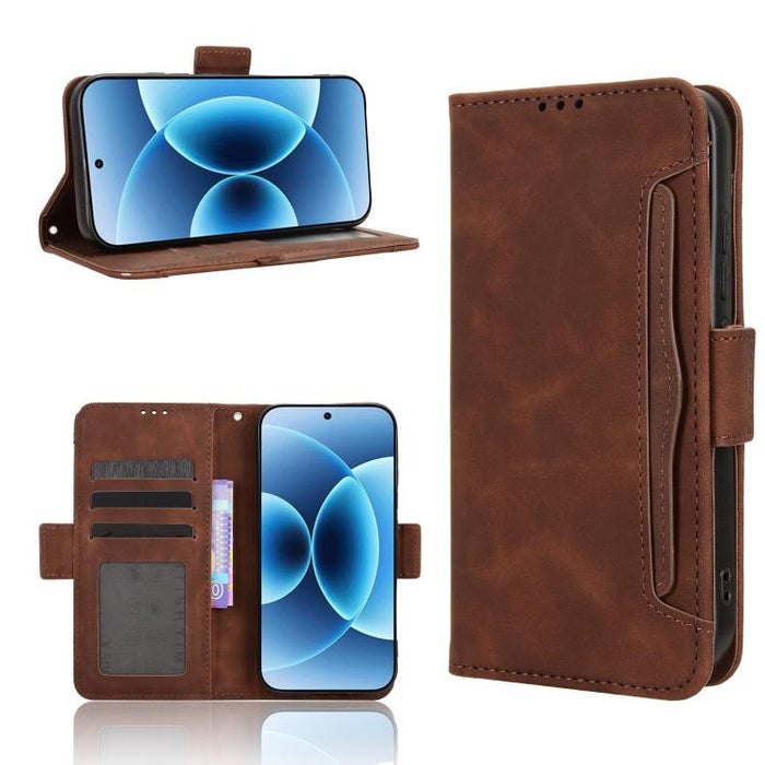 Funda de cuero para teléfono con ranuras para tarjetas y textura de piel de becerro, For Redmi A7 Pro 171mm / Poco C85x 5G, For Redmi 15a 5G / R70 5G / R70m 5G, For Redmi Turbo 5 Max 5G / Poco X8 Pro Max, For Redmi Turbo 5 5G / Poco X8 Pro             ...