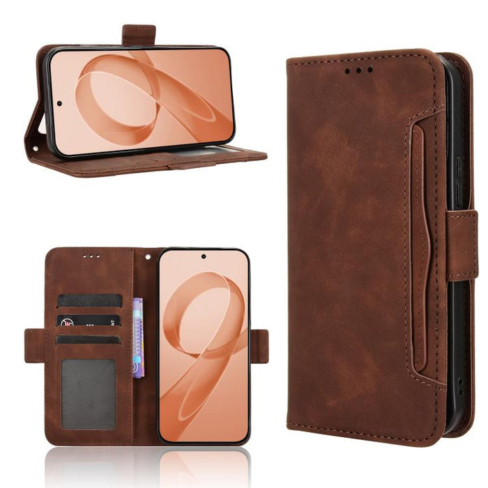 Funda de cuero para teléfono con ranuras para tarjetas y textura de piel de becerro, For Redmi A7 Pro 171mm / Poco C85x 5G, For Redmi 15a 5G / R70 5G / R70m 5G, For Redmi Turbo 5 Max 5G / Poco X8 Pro Max, For Redmi Turbo 5 5G / Poco X8 Pro             ...