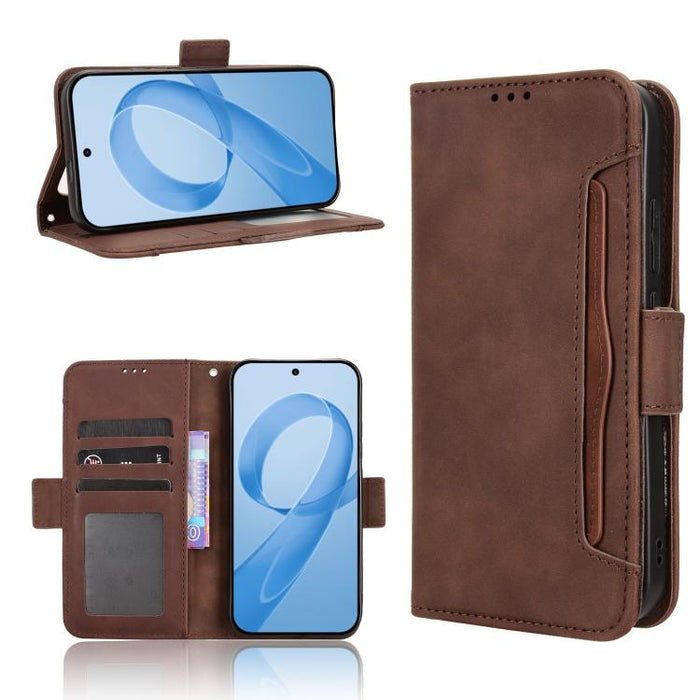 Funda de cuero para teléfono con ranuras para tarjetas y textura de piel de becerro, For Redmi A7 Pro 171mm / Poco C85x 5G, For Redmi 15a 5G / R70 5G / R70m 5G, For Redmi Turbo 5 Max 5G / Poco X8 Pro Max, For Redmi Turbo 5 5G / Poco X8 Pro             ...