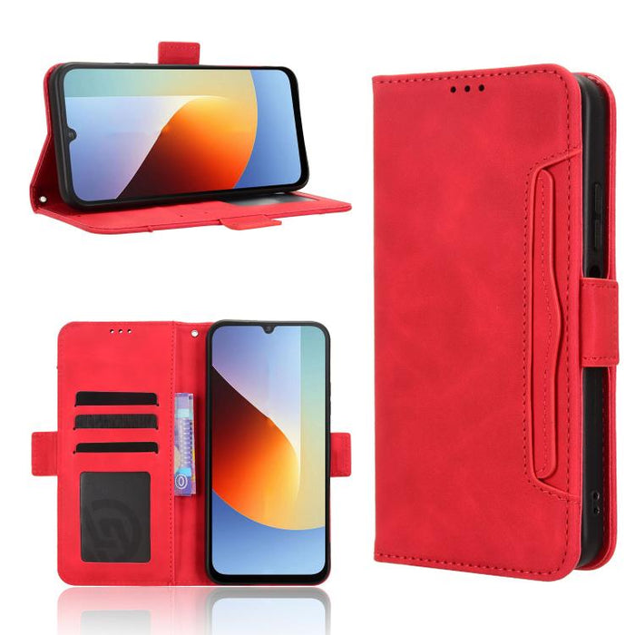 Funda de cuero para teléfono con ranuras para tarjetas y textura de piel de becerro, For Redmi A7 Pro 171mm / Poco C85x 5G, For Redmi 15a 5G / R70 5G / R70m 5G, For Redmi Turbo 5 Max 5G / Poco X8 Pro Max, For Redmi Turbo 5 5G / Poco X8 Pro             ...